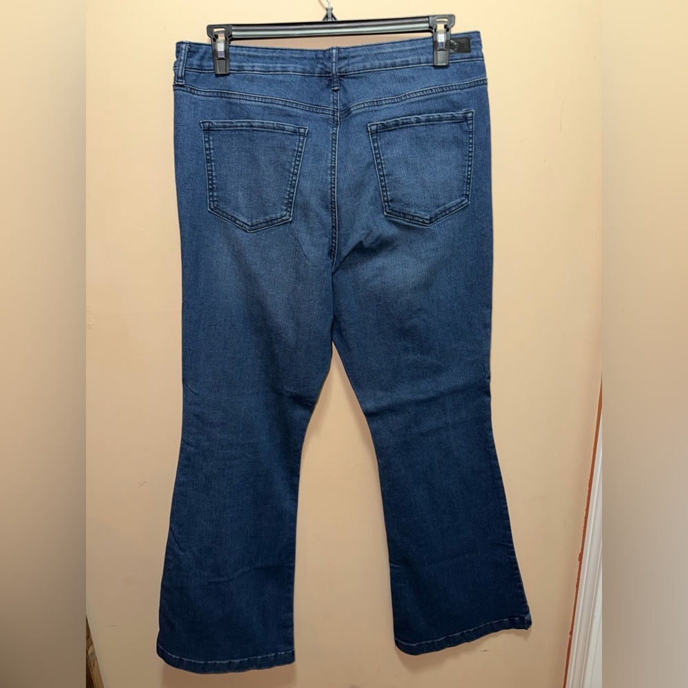 Sofia by Sofia Vergara Dark Blue Flare Jeans - Picture 2 of 3